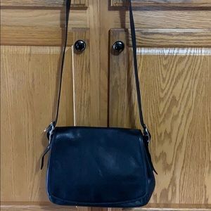 Coach black leather purse